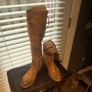 Bed Stu Cobbler Series Hand Crafted Genuine Soft Leather Knee High Boots